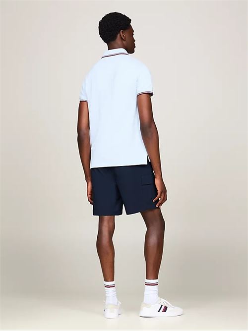 1985 rwb tipped slim polo TOMMY HILFIGER | MW0MW30750YBR